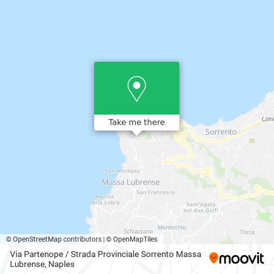 Via Partenope / Strada Provinciale Sorrento Massa Lubrense map