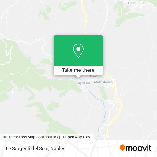 Le Sorgenti del Sele map