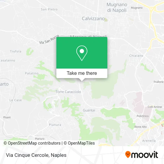 Via Cinque Cercole map