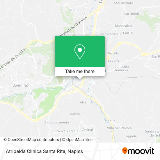 Atripalda Clinica Santa Rita map