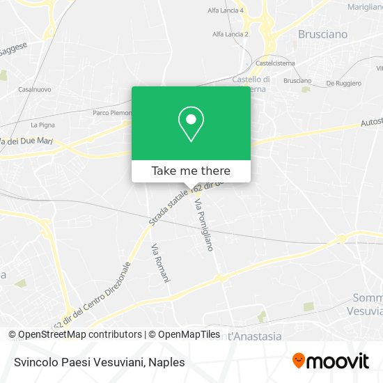 Svincolo Paesi Vesuviani map