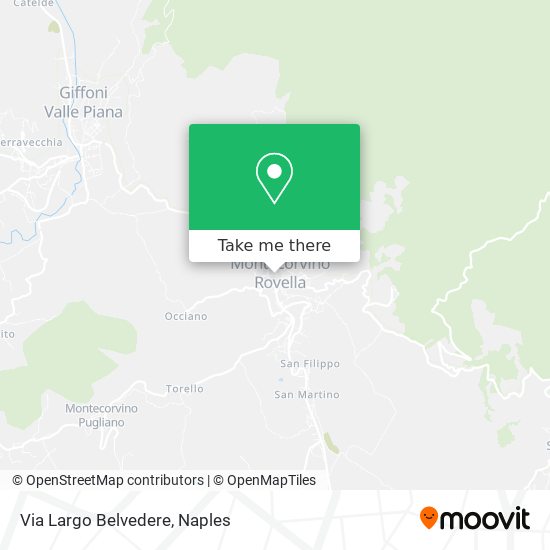 Via Largo Belvedere map