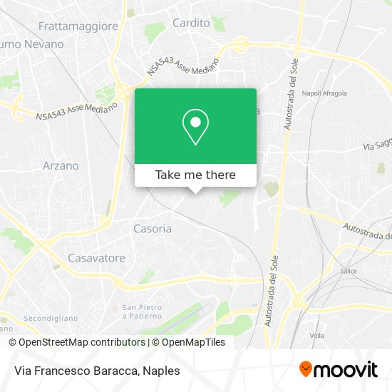 Via Francesco Baracca map