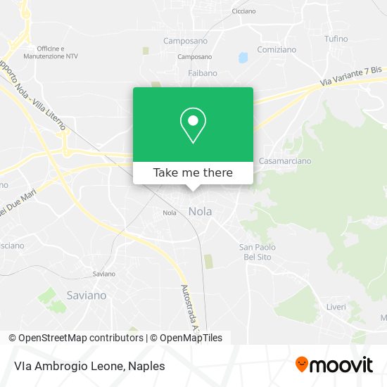 VIa Ambrogio Leone map