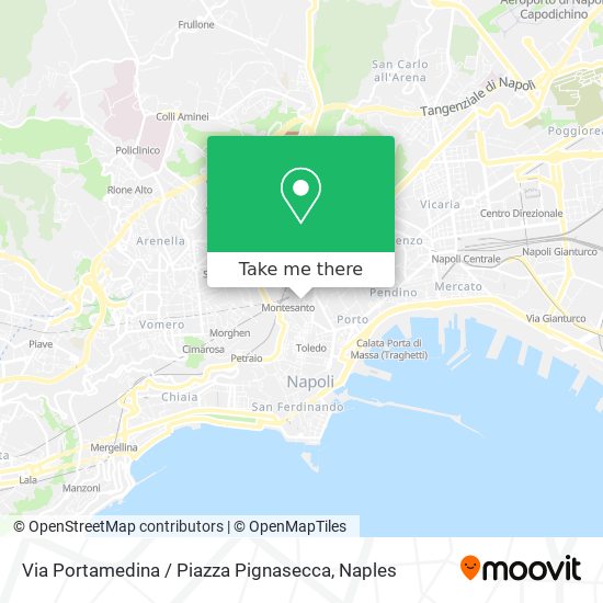 Via Portamedina / Piazza Pignasecca map