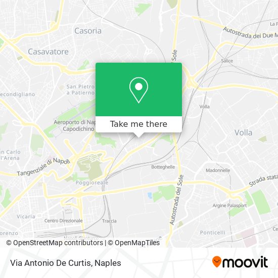 Via Antonio De Curtis map