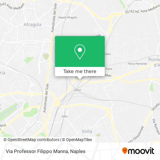 Via Professor Filippo Manna map