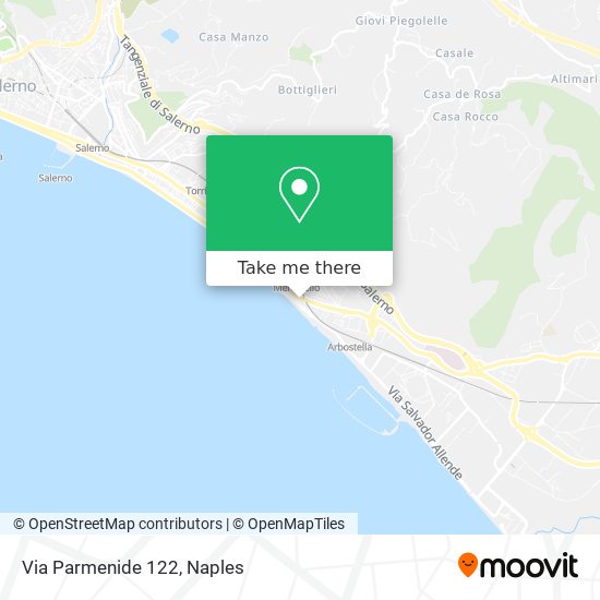 Via Parmenide 122 map