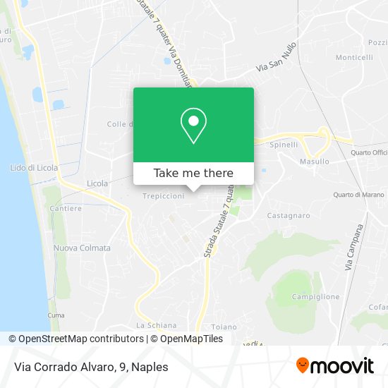Via Corrado Alvaro, 9 map