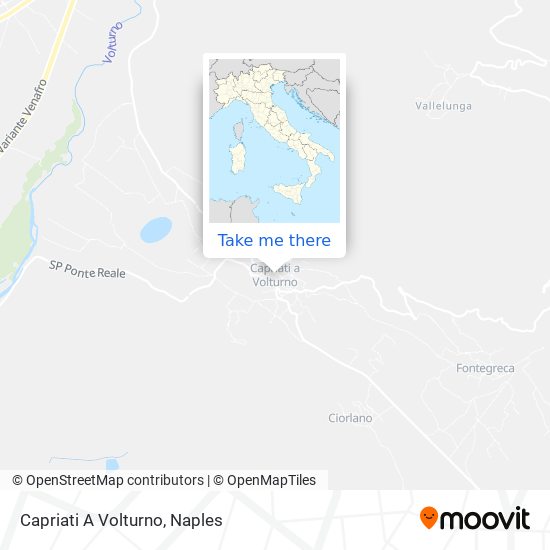 Capriati A Volturno map