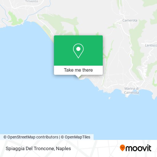 Spiaggia Del Troncone map