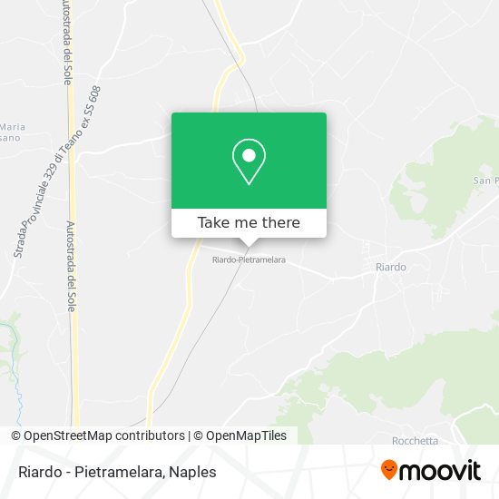 Riardo - Pietramelara map
