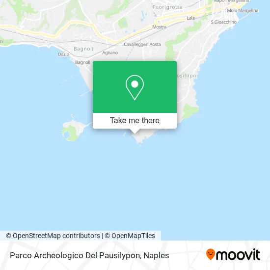 Parco Archeologico Del Pausilypon map
