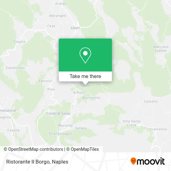 The Borgo Restaurant map