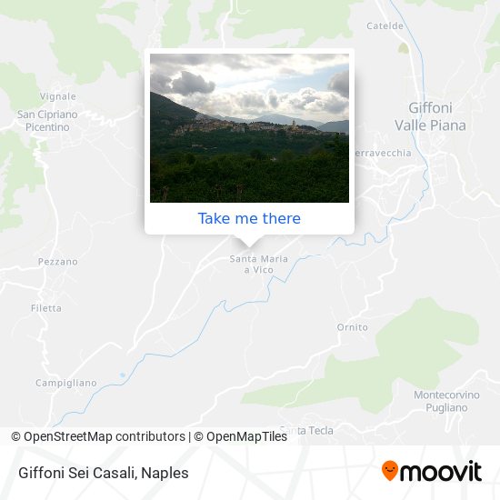 Giffoni Sei Casali map