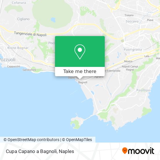Cupa Capano a Bagnoli map