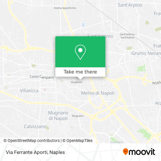 Via Ferrante Aporti map