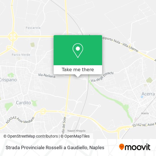 Strada Provinciale Rosselli a Gaudiello map