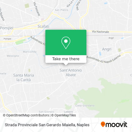 Strada Provinciale San Gerardo Maiella map