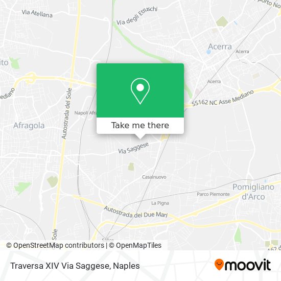 Traversa XIV Via Saggese map