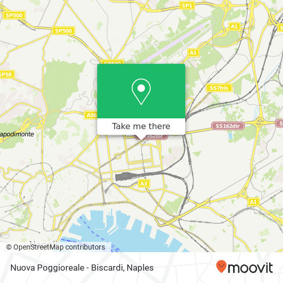 Nuova Poggioreale - Biscardi map