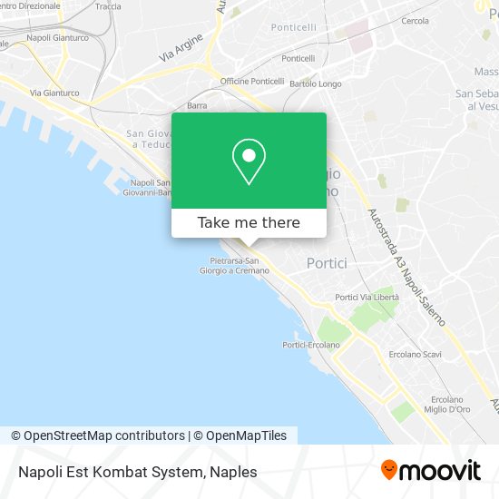 Napoli Est Kombat System map