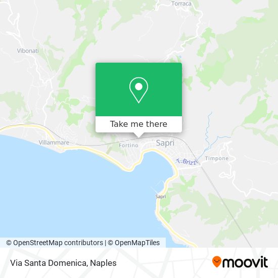 Via Santa Domenica map