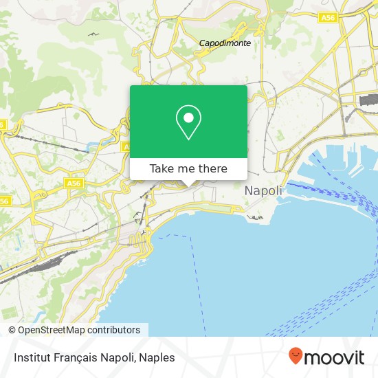Institut Français Napoli map