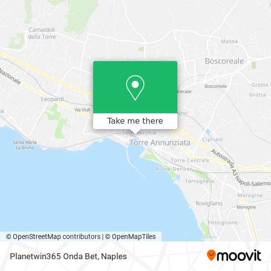 Planetwin365 Onda Bet map