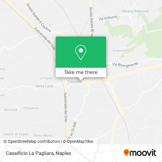 Caseificio La Pagliara map