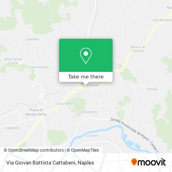 Via Giovan Battista Cattabeni map
