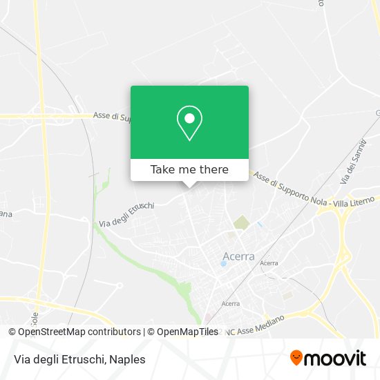 Via degli Etruschi map