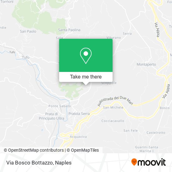 Via Bosco Bottazzo map