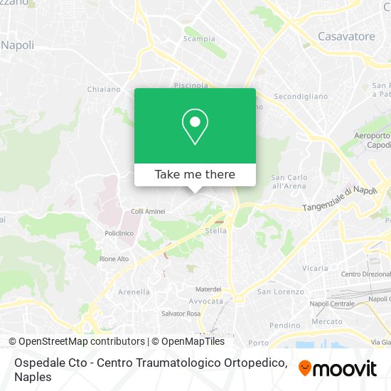 Ospedale Cto - Centro Traumatologico Ortopedico map