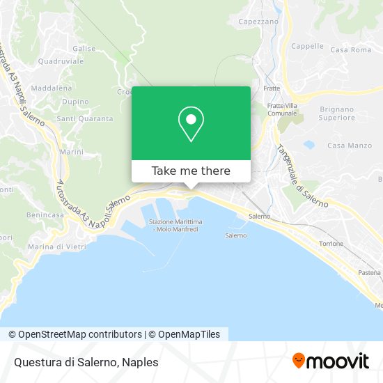 Questura di Salerno map