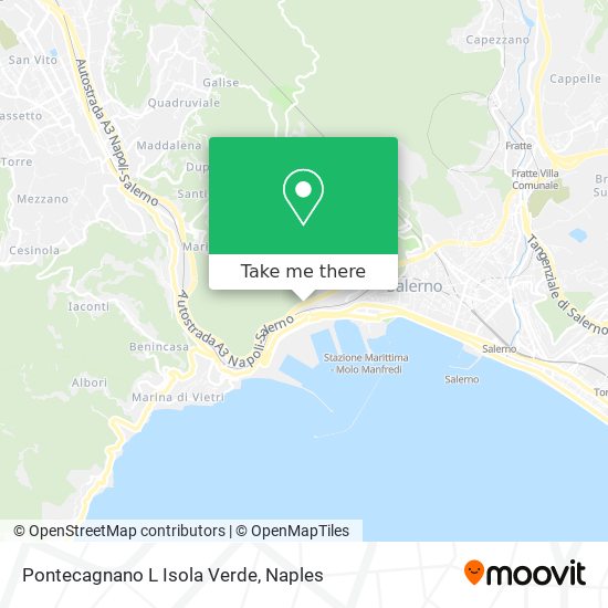 Pontecagnano L Isola Verde map