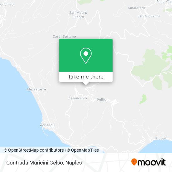 Contrada Muricini Gelso map