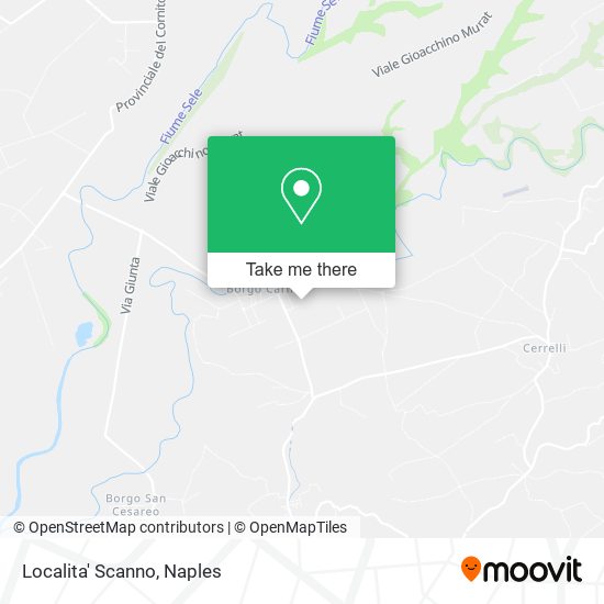 Localita' Scanno map