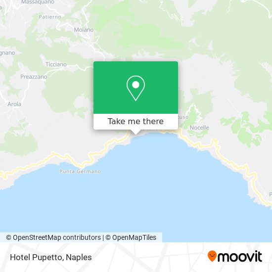 Hotel Pupetto map