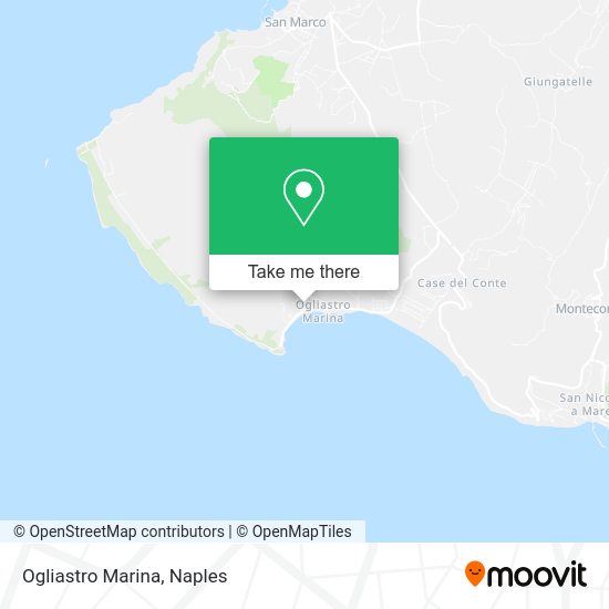 Ogliastro Marina map