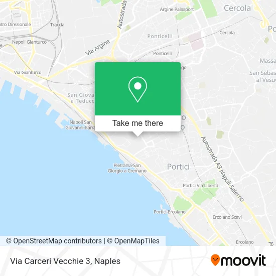 Via Carceri Vecchie 3 map