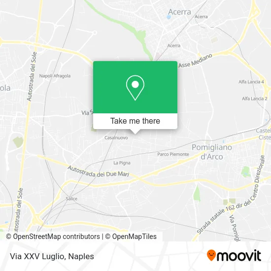 Via XXV Luglio map