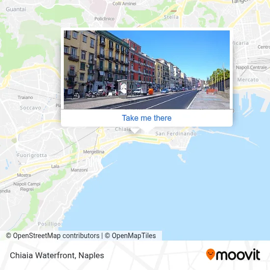 Chiaia Waterfront map