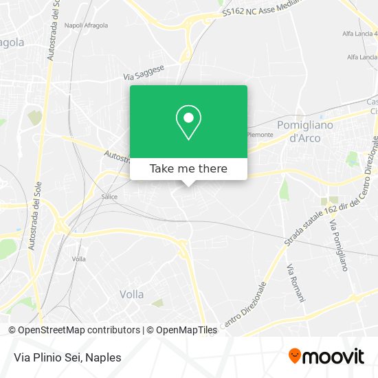 Via Plinio Sei map