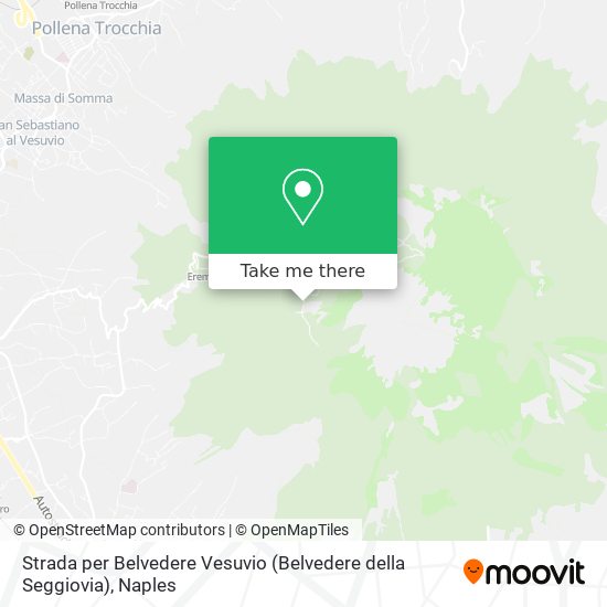 Strada per Belvedere Vesuvio (Belvedere della Seggiovia) map
