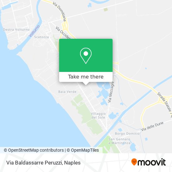 Via Baldassarre Peruzzi map