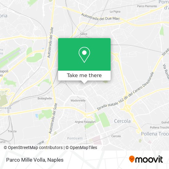 Parco Mille Volla map