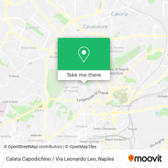 Calata Capodichino / Via Leonardo Leo map