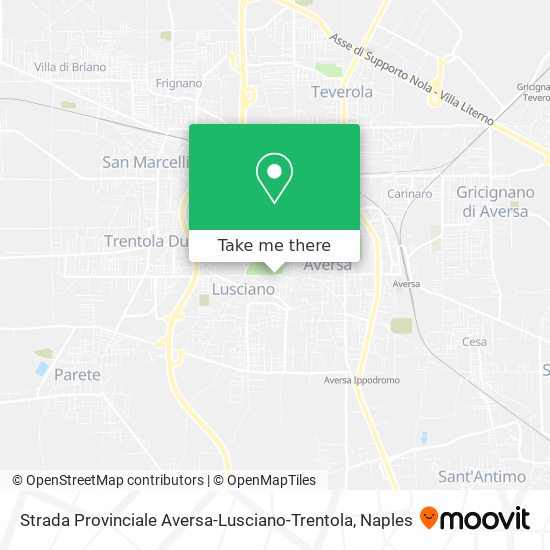 Strada Provinciale Aversa-Lusciano-Trentola map