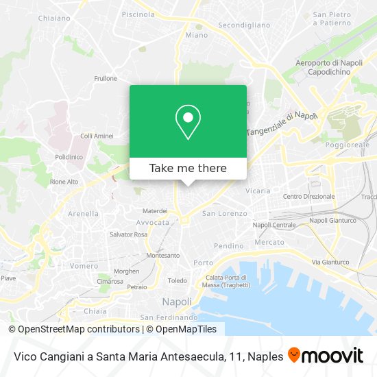 Vico Cangiani a Santa Maria Antesaecula, 11 map